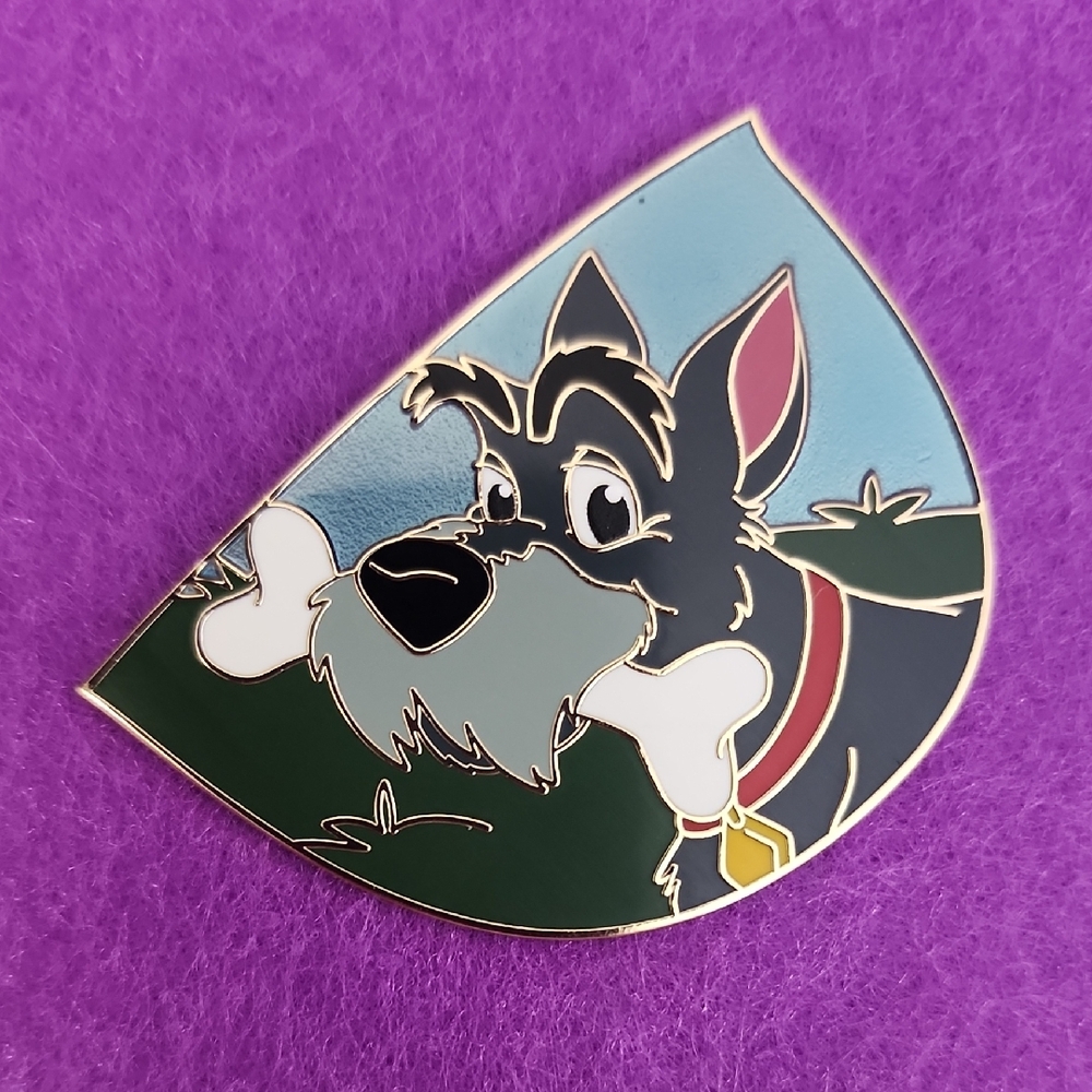Disney Jock Pin From Lady and the Tramp 70th Anniversary Mystery Bone Series LR